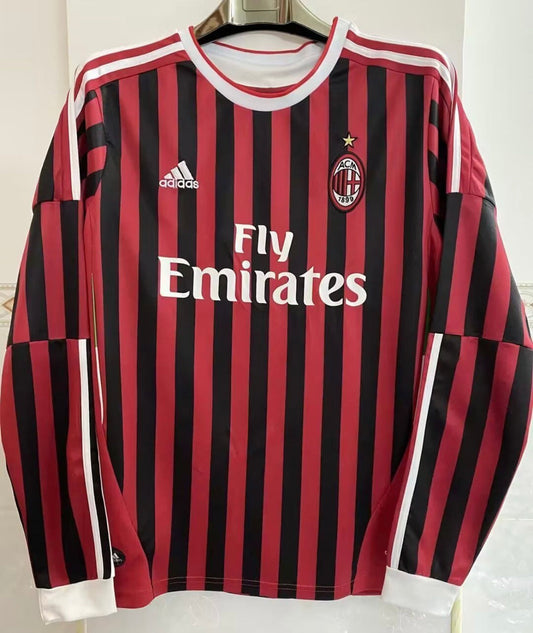 AC Milan 2011/12 Domicile à manches longues