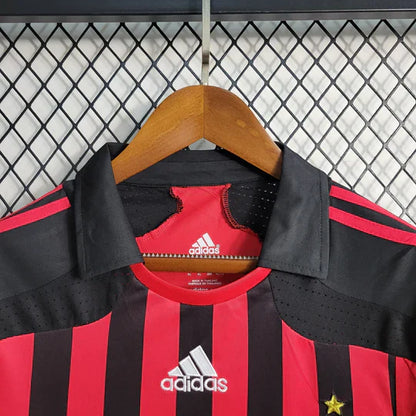 Maillot AC Milan Retro 2007 2008 Manche Longue
