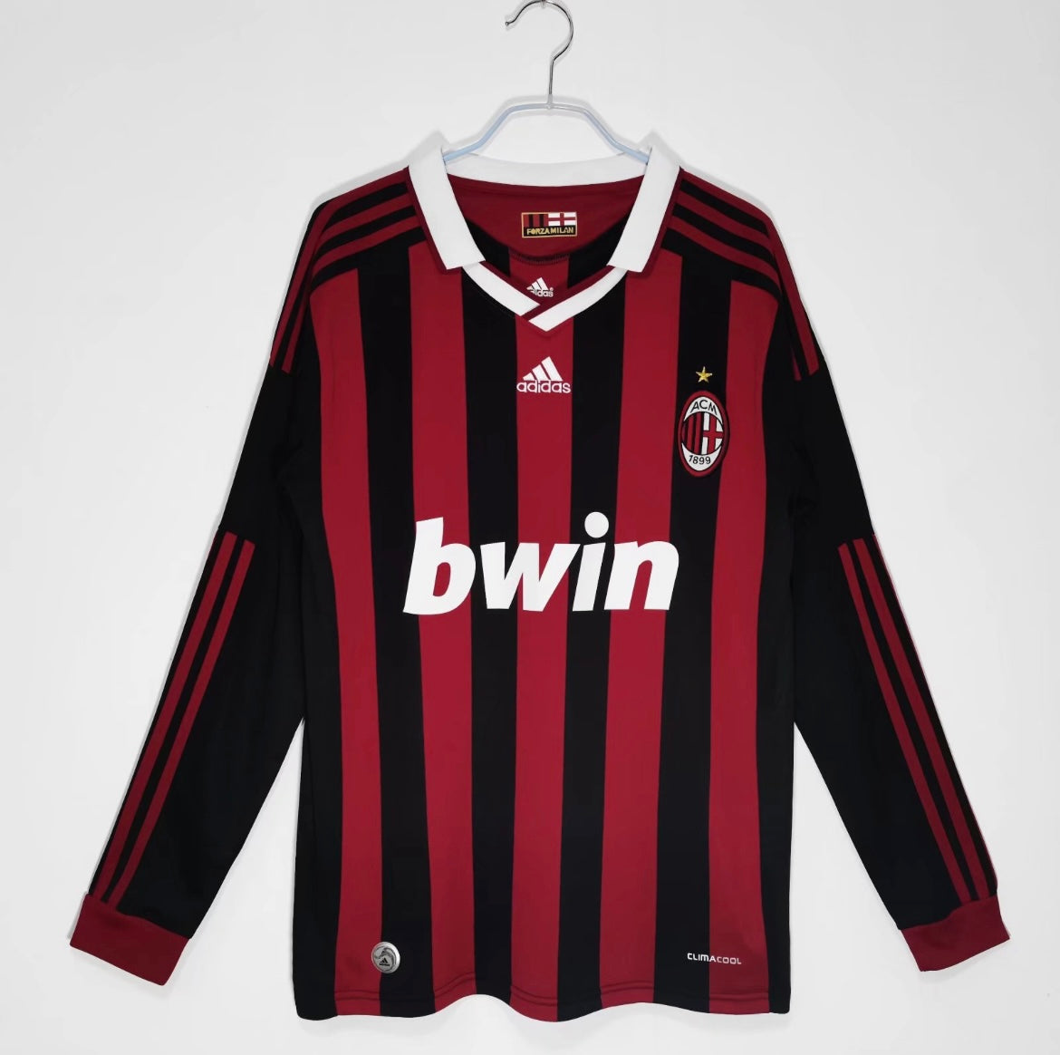 AC Milan 2009/10 Domicile à manches longues